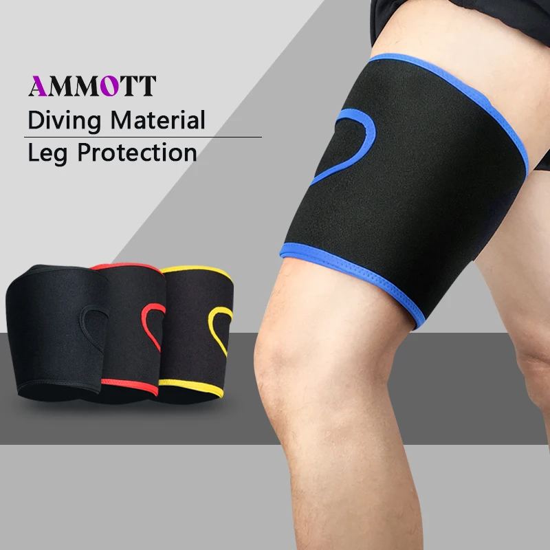 1Pcs Thigh Support Brace Adjustable Compression Thigh Sleeve with Non-Slip Nylon Button for Sore Hamstring,Groin & Quad