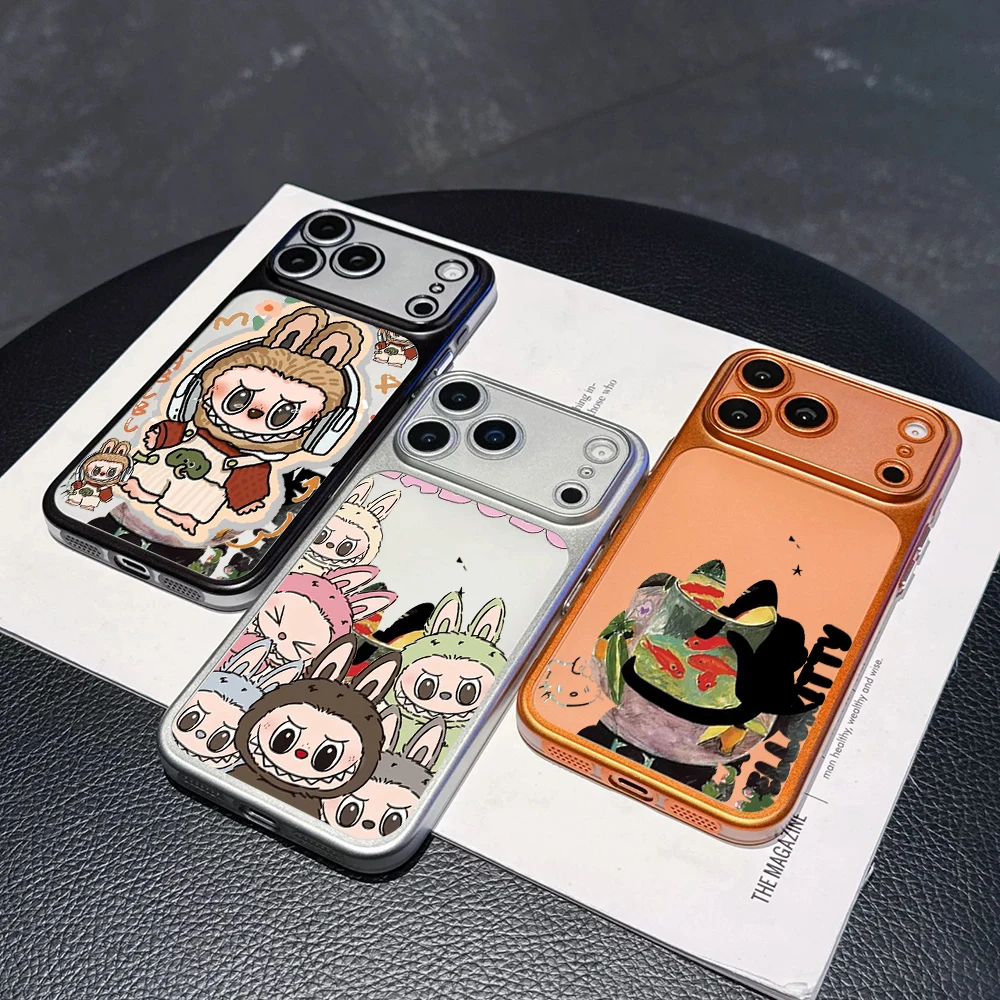 Lustige Schwarze Katze Niedliche Mattierte Hülle für iPhone 13 15 16 Pro Max Hüllen iPhone 17 12 ProMax 11 14 16 17 Plus 17 Air Plating Fundas – Detail 11