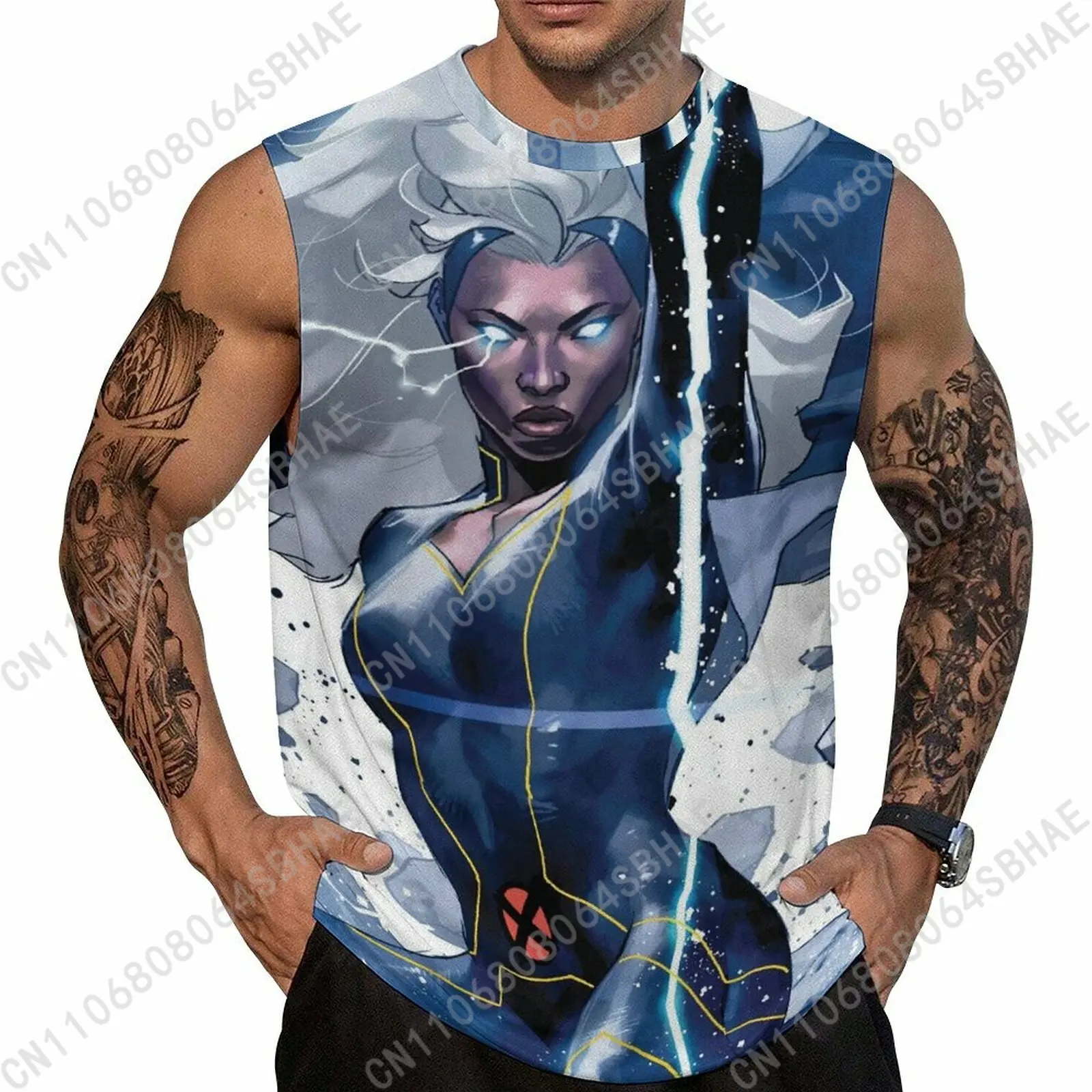 

Marvel Storm Custom Men's Sleeveless Shirt Personalized Tank Top Wear Summer Vest Tops Men Daily Use Cosplay