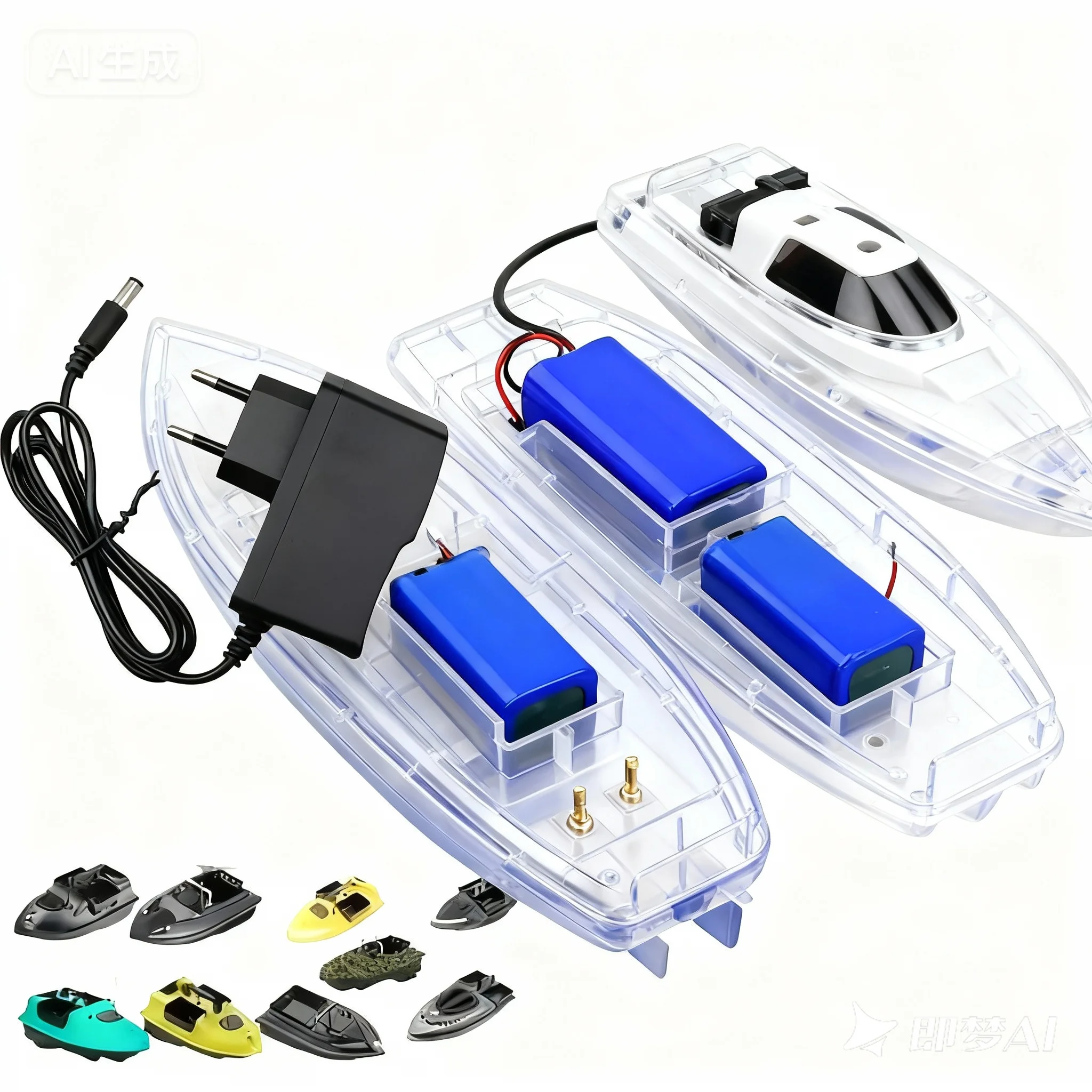 

High-Capacity 12800mAh 7.4V 2S2P Battery for RC Boats, Extended Runtime for T188 T888 2011-5 V007 Models