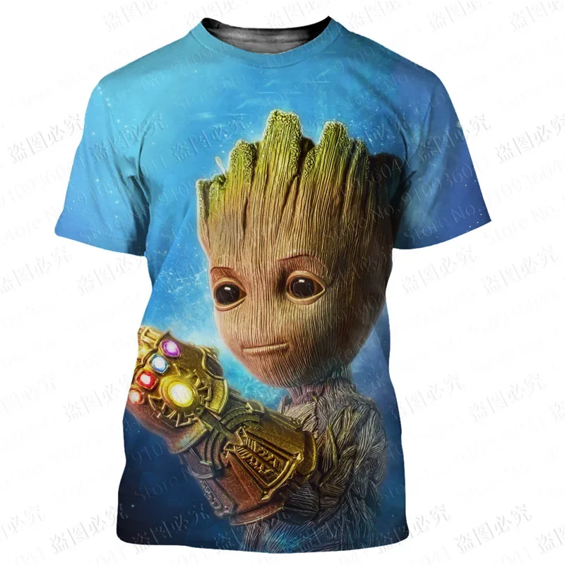 Guardians Of The Galaxy Groot 3D Print Disney T Shirt  Men Women Casual Style Summer Casual Streetwear Tee Tops Cartoon