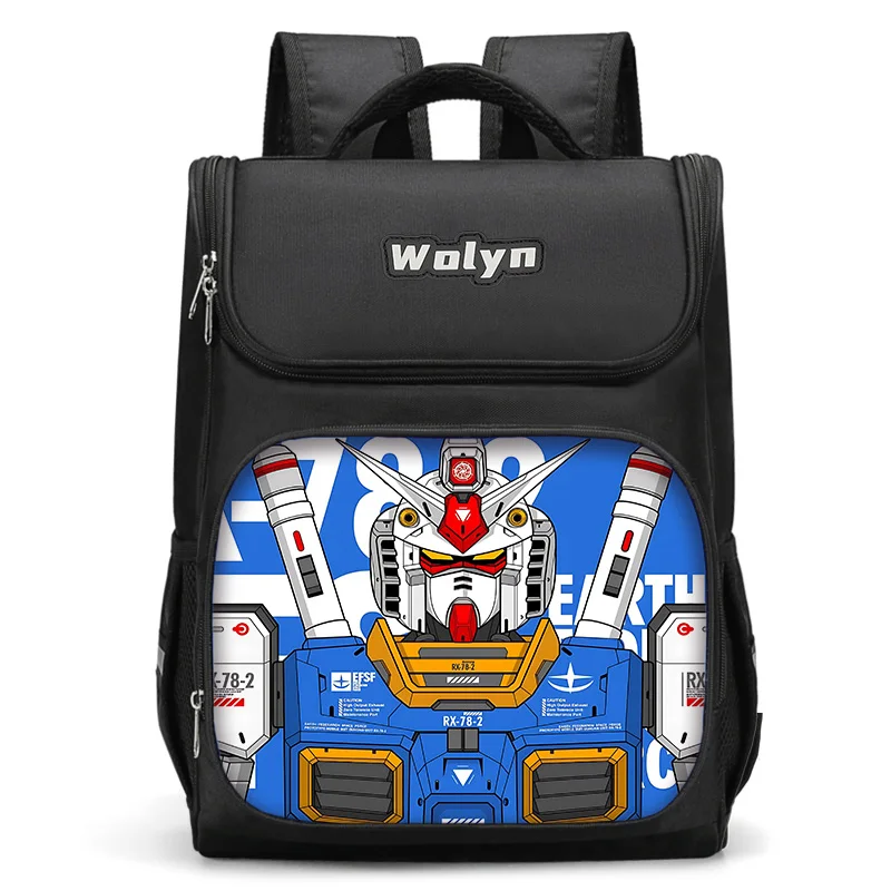 Japan Anime Mecha Large Child Backpack Boy Girls School Bag For Men Women Traveling G-Gun-amS Backpack Durable Multi Compartmen