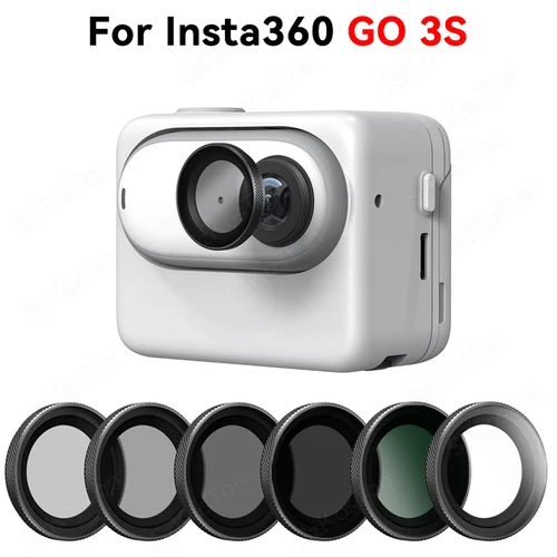 Imagen 1 del producto Filtros de lente para cámara de acción Insta 360 GO 3S, juego de filtros de protección polarizada UV/CPL/ND8/16/32/64 para Insta360 GO3S