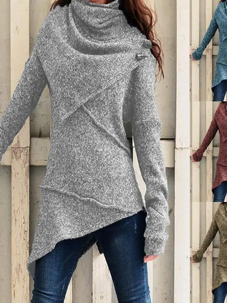 

High Ne Patchwork Knit Sweater Color T-irt Street Sle Slim Fit Long Sve Moisture ng round Ne Regular Le...