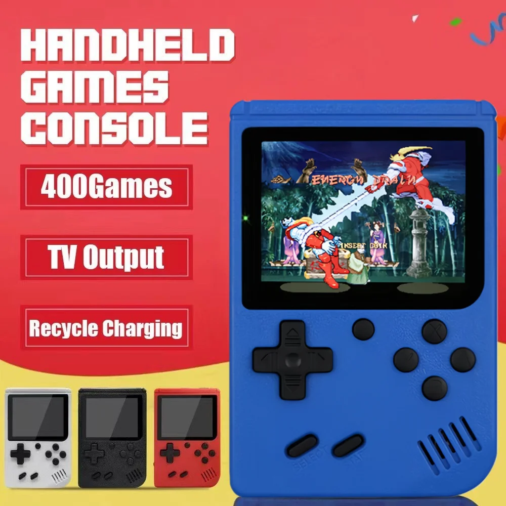 400 in 1 Mini Handheld Game Player Portable Retro Video Console for Boys 8-Bit 3.0 Inch Color LCD Screen Built-in Games — product photo 1 of 1