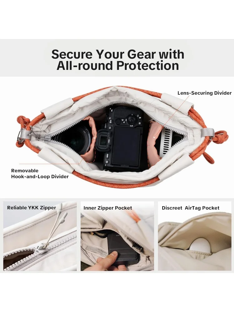 Original PGYTECH OneGo Rope Strap Bag Lightweight Micro Crossbody Single Shoulder Photography Carry Bag Multi Purpose Inner Bag view 6