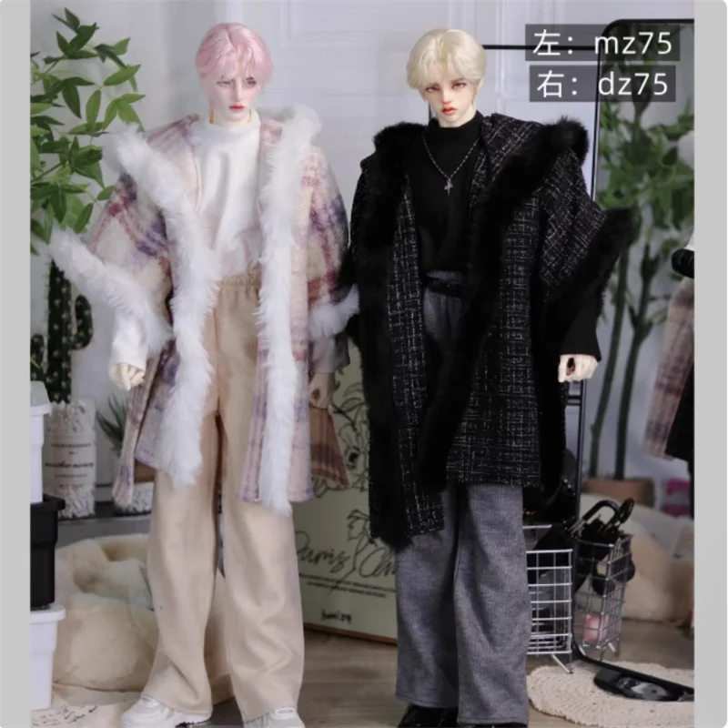 BJD Doll Clothes For 1/3 1/4 Dolls Black White Cloak Coat Skirt Pants Doll Clothing Accessories(Excluding Doll)