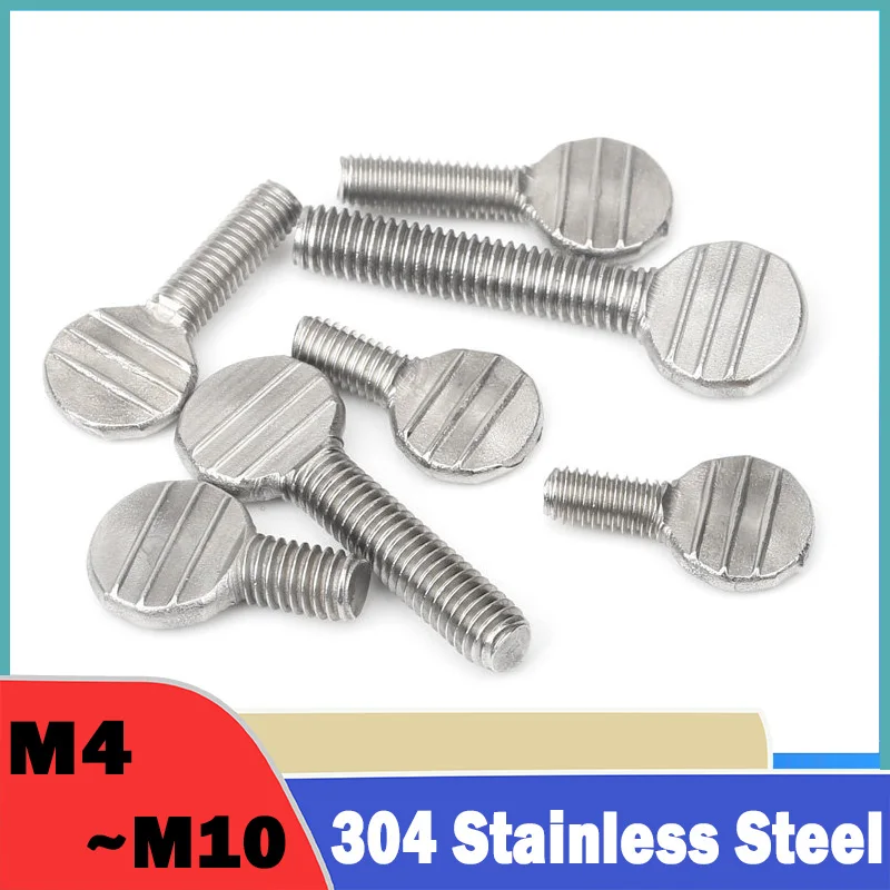 M4 M5 M6 M8 M10 304 Stainless Steel Hand Screw Table Tennis Racket Screw / Thumb Screw