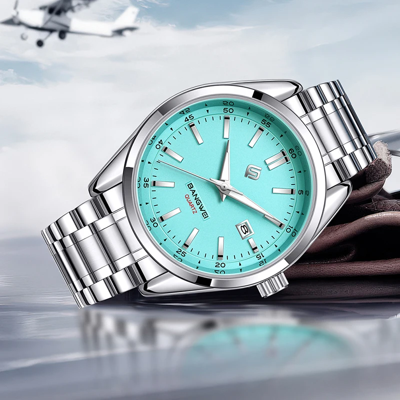 

LIGE BANGWEI Fashion Luxury Quartz Man Watch Classic Business Stainless Steel Band Simple Waterproof Date Watches for Men Reloj
