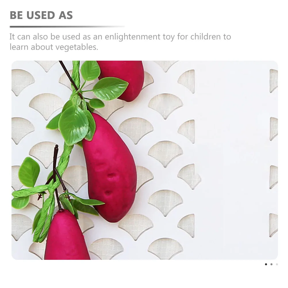 

2Pcs Foam Sweet Potato Strings Fine Craftsmanship Artificial Vegetable Strings for Door Hanging Kitchen Decor Farmhouse Style