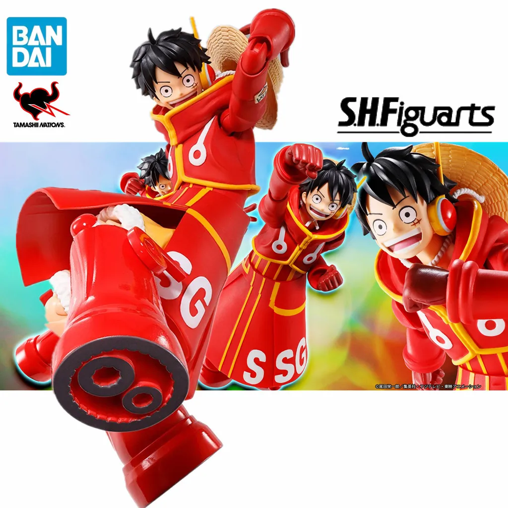 Original S.H.Figuarts Anime One Piece Monkey D Luffy Egghead Action Figure Toys PVC Model Collection Movable Figurine Doll