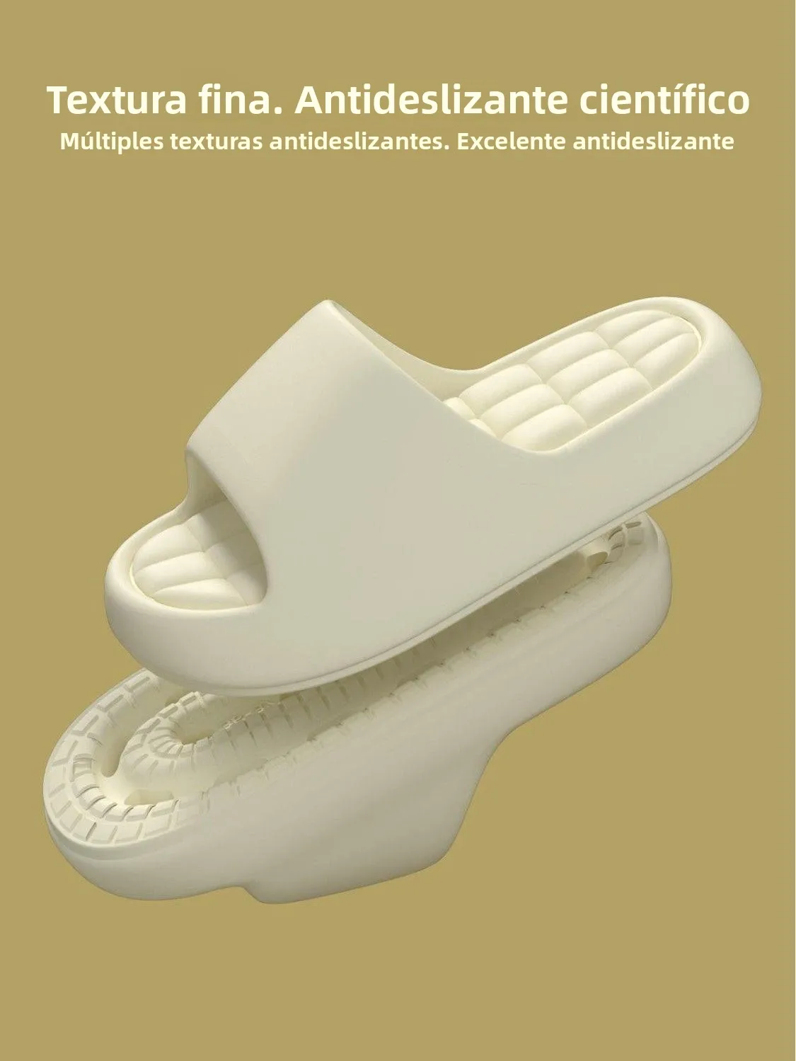 Pantuflas de Suela Gruesa Unisex, Antideslizantes para Baño, Cómodas para el Hogar, Sandalias Planas Modernas