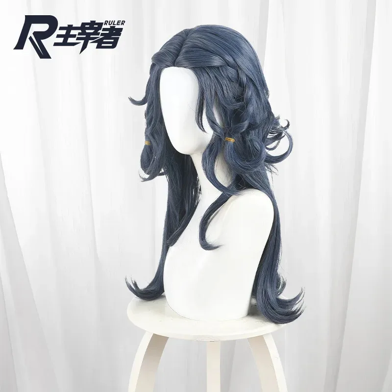 2025 aaa identité V psychologue Cosplay perruque rêve éternel Ada Mesmer longue forte bleu ondulé cheveux perruques pour femmes filles fête