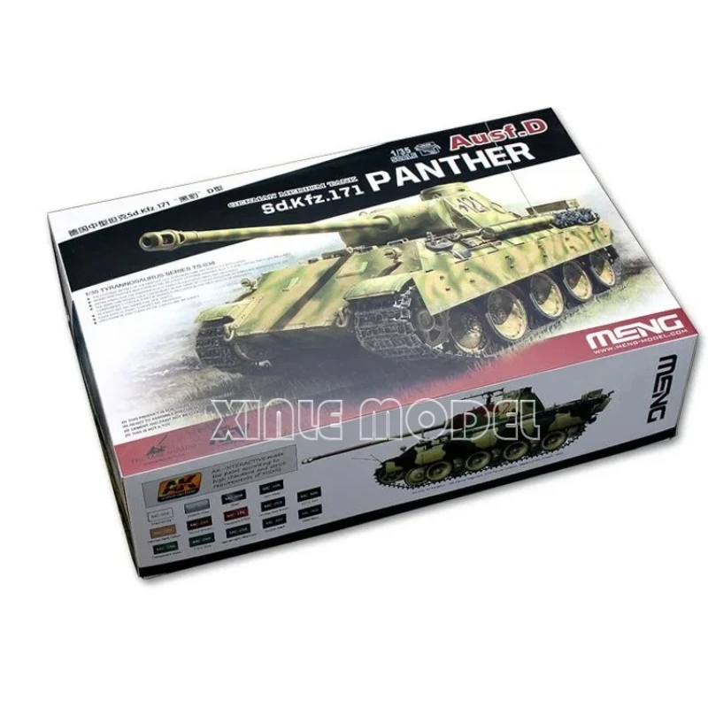 

Наборы для сборки моделей MENG 1/35 TS-038 немецкий средний танк Sd. Кфц.171 Пантера Ауф. D для военной модели игрушек, коллекция хобби