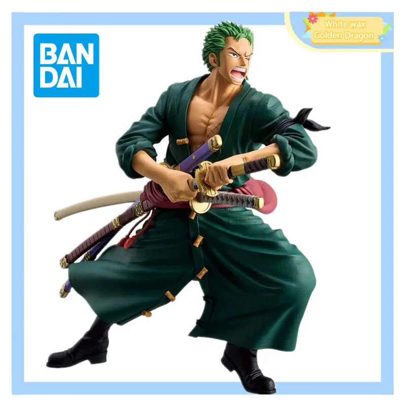 

H Original Genuine Banpresto One Piece 22cm Roronoa Zoro Figurine Car Decoration Collection Model Toy Droppshiping 2024 anime