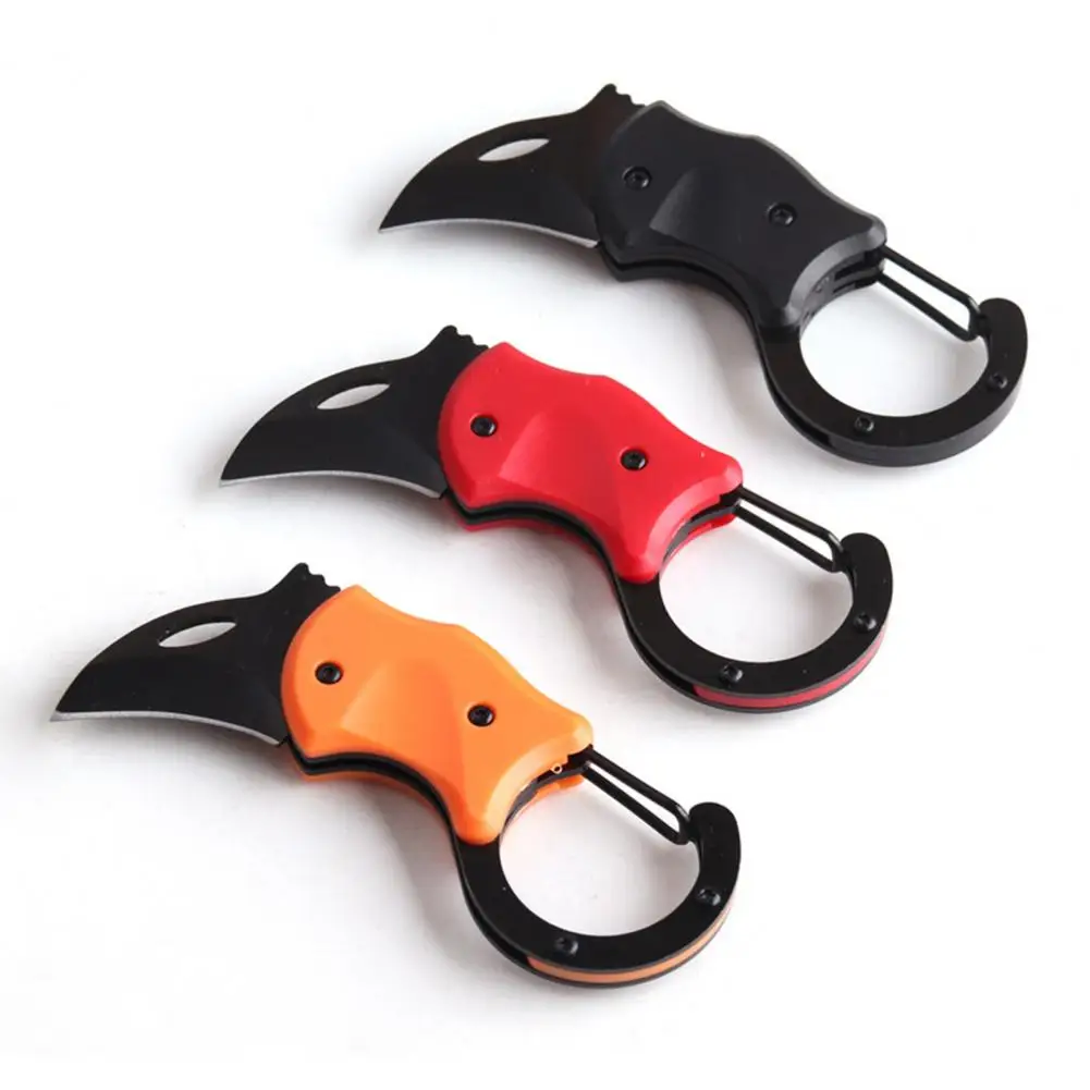 Mini Key Pocket Cutter Foldable Stainless Steel Backpack Camping Self Defense Emergency Survival Knife EDC Tool