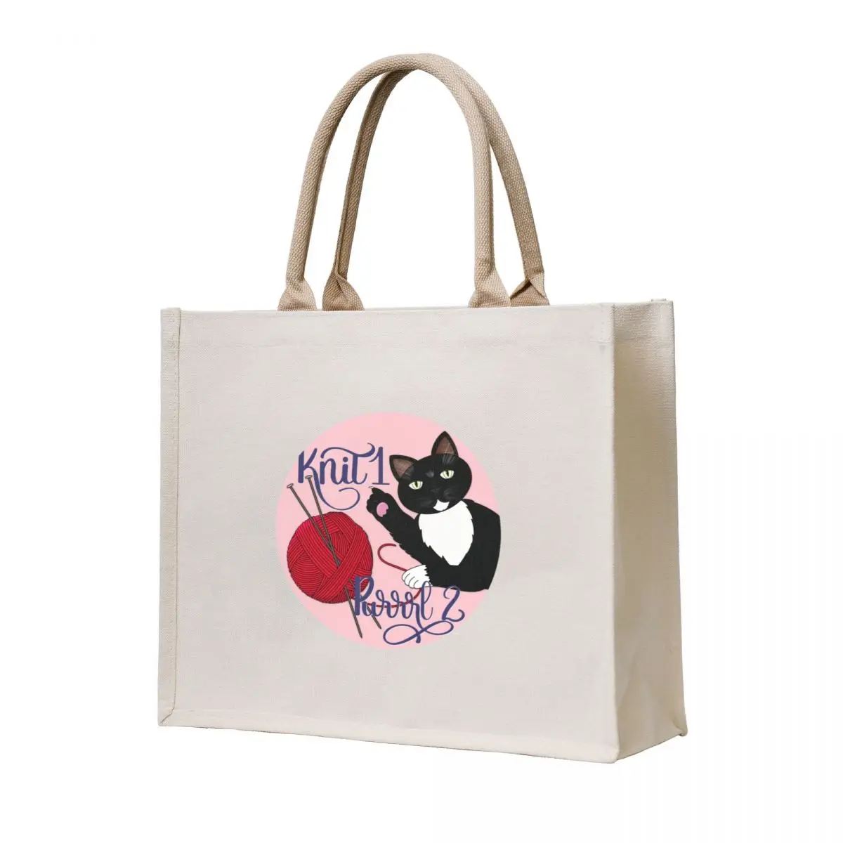 

Knit 1 Purrrl 2 cat lover knitter knitting design Tote Bag Handbags tote bag canvas free delivery bags Canvas