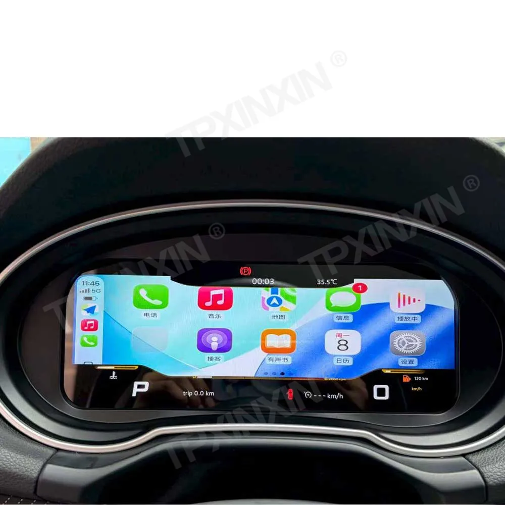 12.3 Inch LCD Digital Cluster For Audi Q2 2016-2023 Instrument Speedometer Odometer Cockpit Dashboard Display