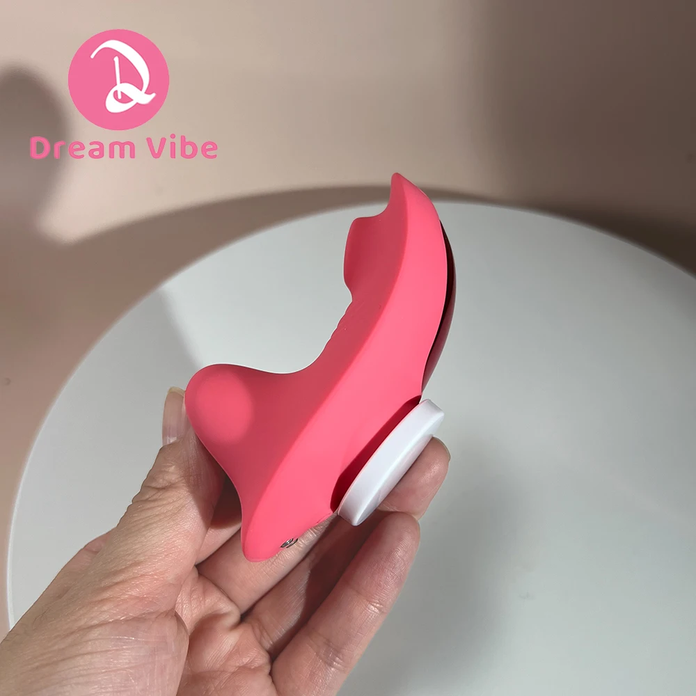 Tease Me Remote Controlled Wearable Panty Vibrator Suction Panty Teaser Magnetic Clip For Both Clitoral and Vaginal Stimulation