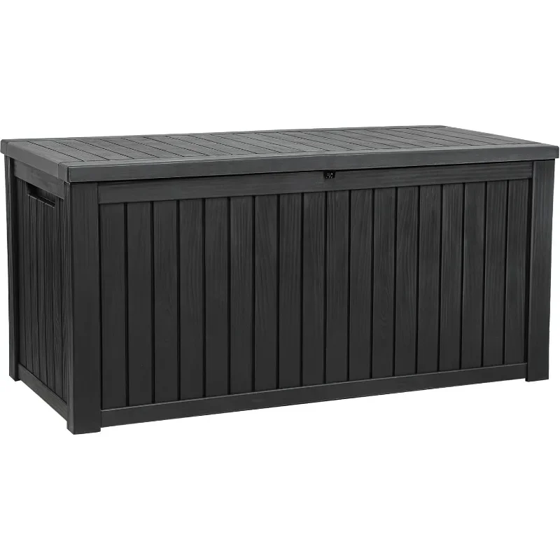 YITAHOME 180 Gallon Large Outdoor Storage XL Deck Box with Dividers for Patio Furniture, Outdoor Cushions, Garden Tools, Sports