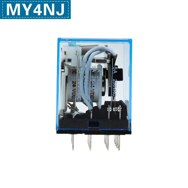 مرحل كهرومغناطيسي متوسط صغير ، MY4NJ ، h54p ، 14 دبوس ، AC ، DC ، 6V ، 12V ، 24V ، 36V ، 48V ، V ، V ، V ، 10 أو