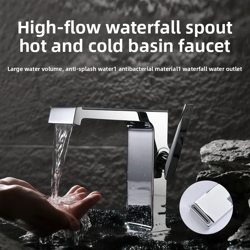 Desktop Smart Digital Display Basin Faucet Hot and Cold Water Dual-use Anti-splash Extended Wrench Switch