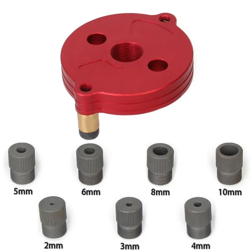 

Woodworking Pocket Hole Jig 2-10mm Self-centering Vertical Doweling Jig Drill Guide for Locator Hole Puncher Carpentry Tools