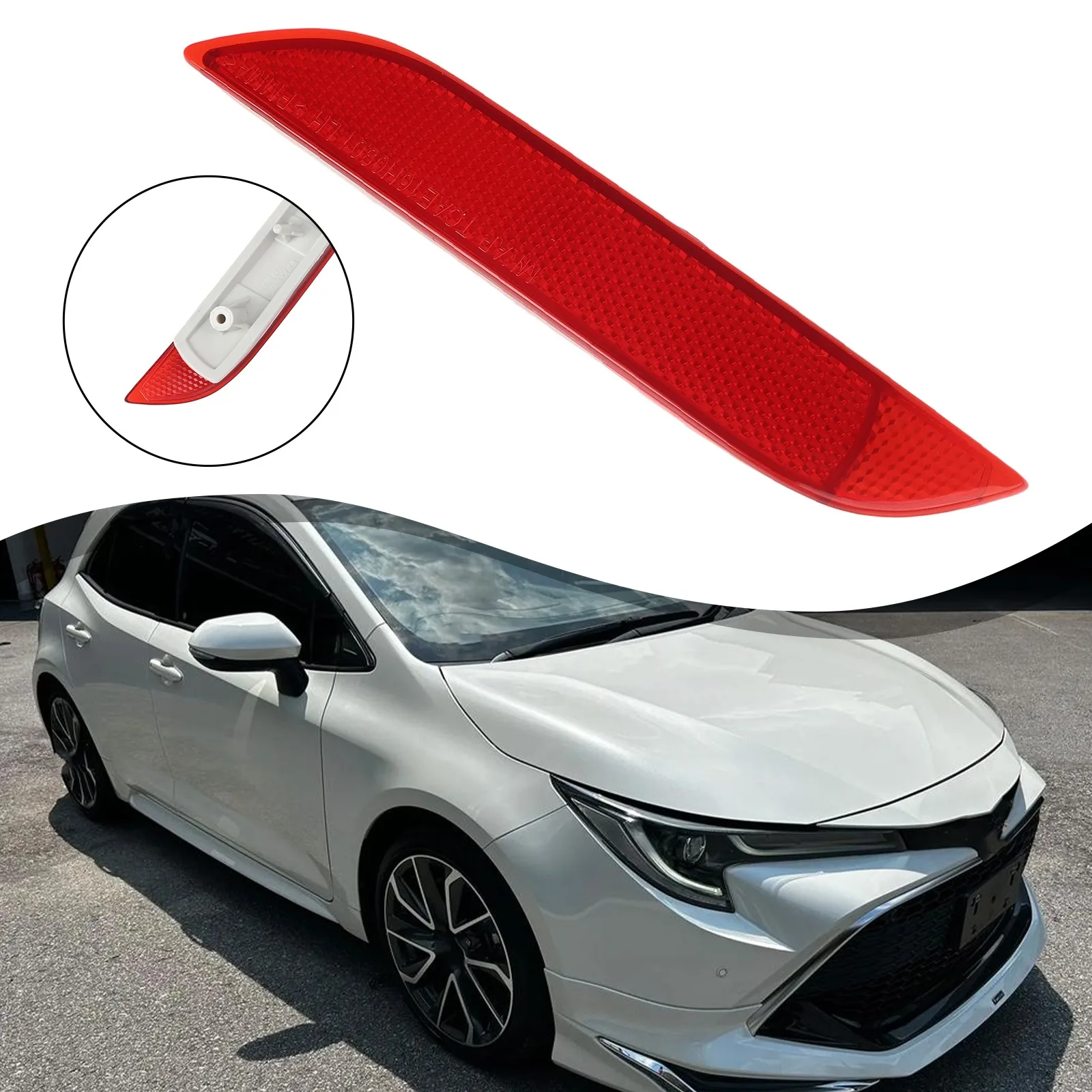 Driving Safety Vehicle Performance Reflective Film Enhanced Visibility 17.5*3.2.5 Measurement Deviation ABS Material