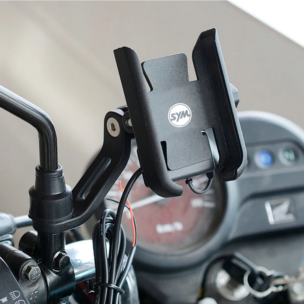 For SYM JP150 GR125 fiddle 3 FNX150 maxsym 400i 600i Motorcycle Accessories handlebar Mobile Phone Holder GPS stand bracket