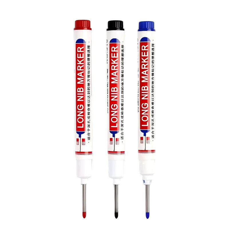 Long-head Marker Woodworking Marker Waterproof Oil-proof Fade-resistant Deep Hole Marker for Tiles Use for Construction Sites - view 5