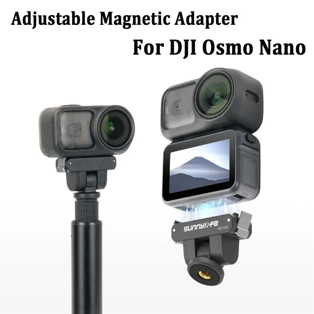 

Adjustable Magnetic Adapter Quick-release with 1/4 Screw Expansion Mount 180 Rotation Lightweight for DJI Osmo Nano