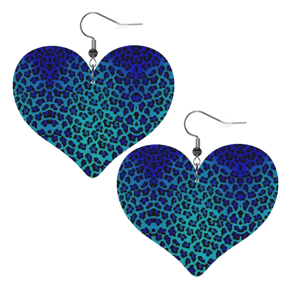 

Custom Drop Dangle Earrings Leopard Print Colorful Leather Teardrop Earrings PVC Leather for Gifts Dainty Jewelry