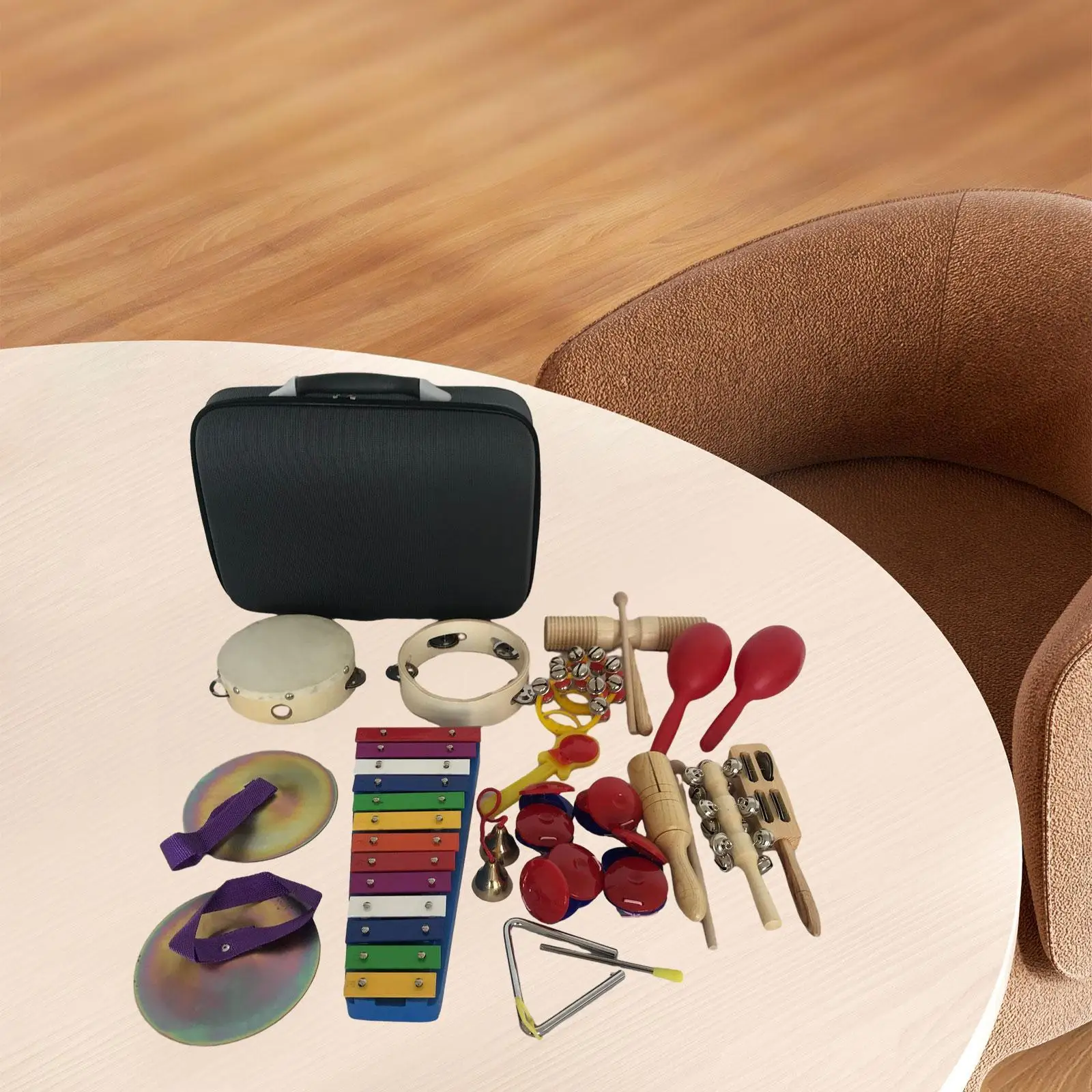 17x Kids Musical Instruments Set Musical Toys Set Creative Educational Percussion Instruments for Boy Girls Birthday Gift