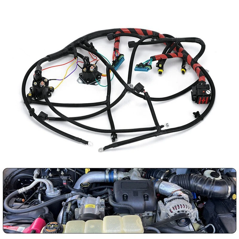 

Car Engine Wiring Harness As Shown F81Z-12B637-EA For Ford F250 F350 F550 Super Duty 7.3L Diesel 1999-2001