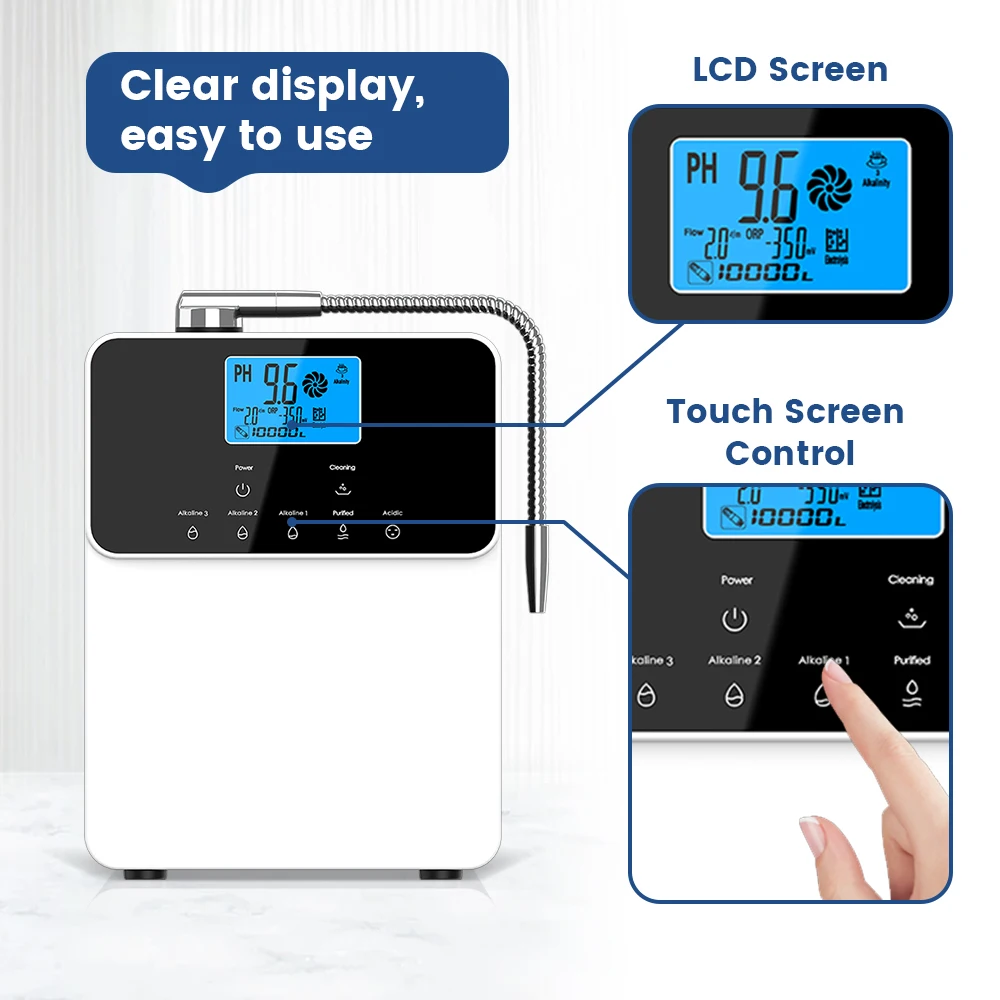 

2025 Hot Sale Japan Titanium Platinum Coating Alkaline Water Machine Ph Kangen Water Ionizer 11 Plate Kangen Water Machine