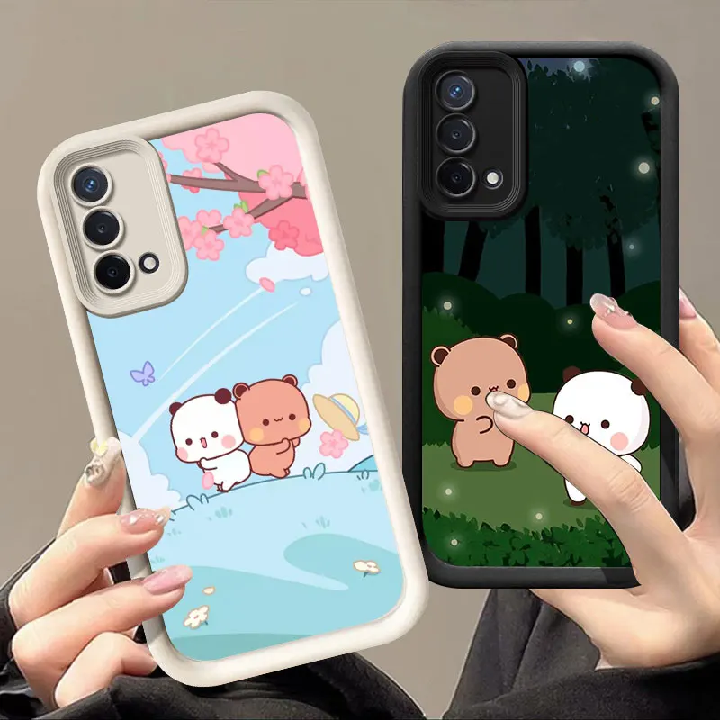 Cute BUBU  DUDU Phone Case For OPPO A3 Reno 10 11 12 Pro 11F 12F A58 A78 4G A98 A3X 5G A15 A16 A17 A38 A53 A57 A60 A92