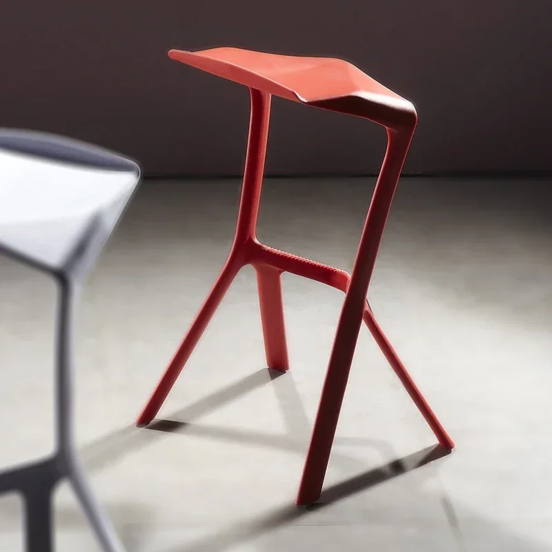 Minimalistic Lounge Bar Chair Modern Design High Nordic Salon Bar Stool Reception Set Of 2 sillas para barra de cocina Furniture