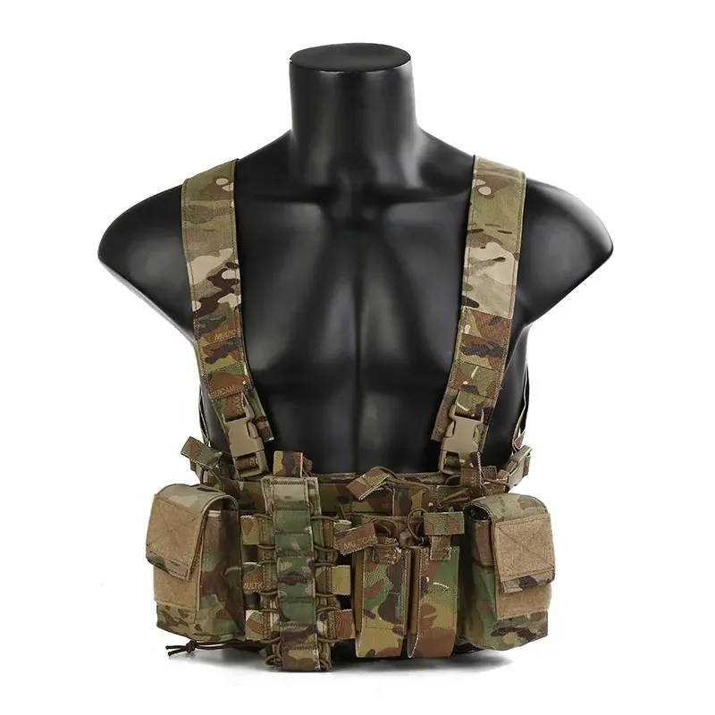 Emersongear Tactical Chest Rig D3CR Rapid Assault Armor 5.56 Walkie Pouch Airsoft Hunting Carrier Vest Combat Vest