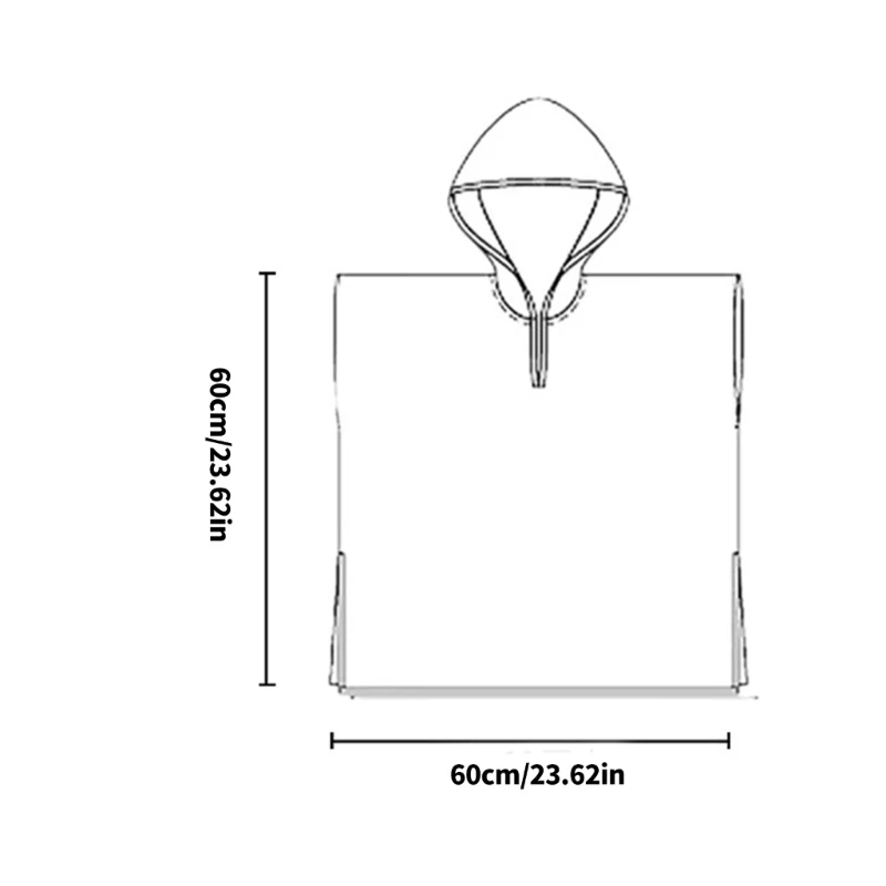 J15U الرضع مقنعين منشفة حمام ماصة السباحة مقنعين البشكير للأطفال #6