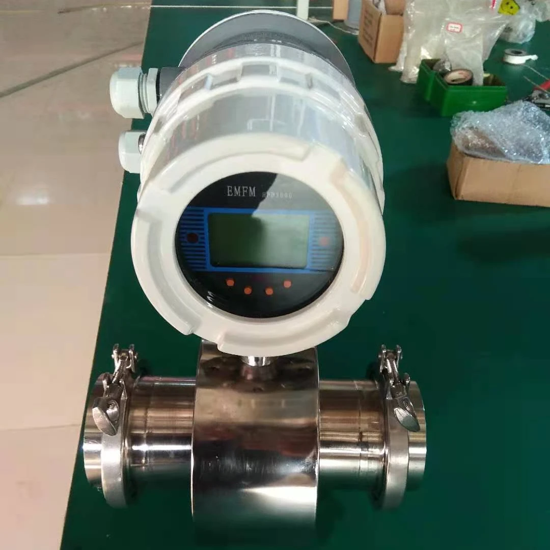 Multímetros digitales De calidad alimentaria TLF DN25, medidor De flujo De leche Flujometro De Caudal, controles de líquido electromagnético, medidor De flujo con Prin