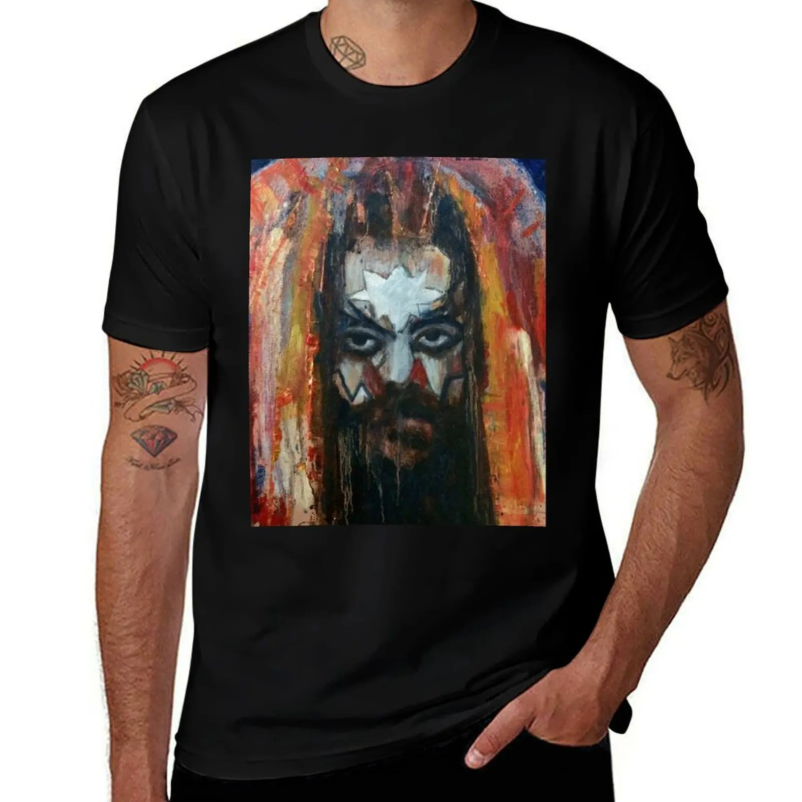 

ROY WOOD Portrait. Wizzard, ELO, The Move T-Shirt Sweat Resistant Workout Tee Shirt