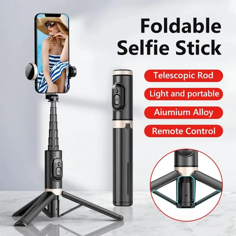 KEELEAD Handheld Selfie Stick Bluetooth Wireless Tripod Extendable Monopod with Remote for Huawei iPhone Xiaomi Phone Live