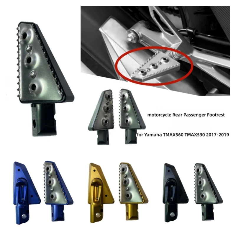 

Подножки для пассажира мотоцикла, нескользящие накладки на педали для Yamaha TMAX 560 530 Tech TMAX560 TMAX530 2017-2019