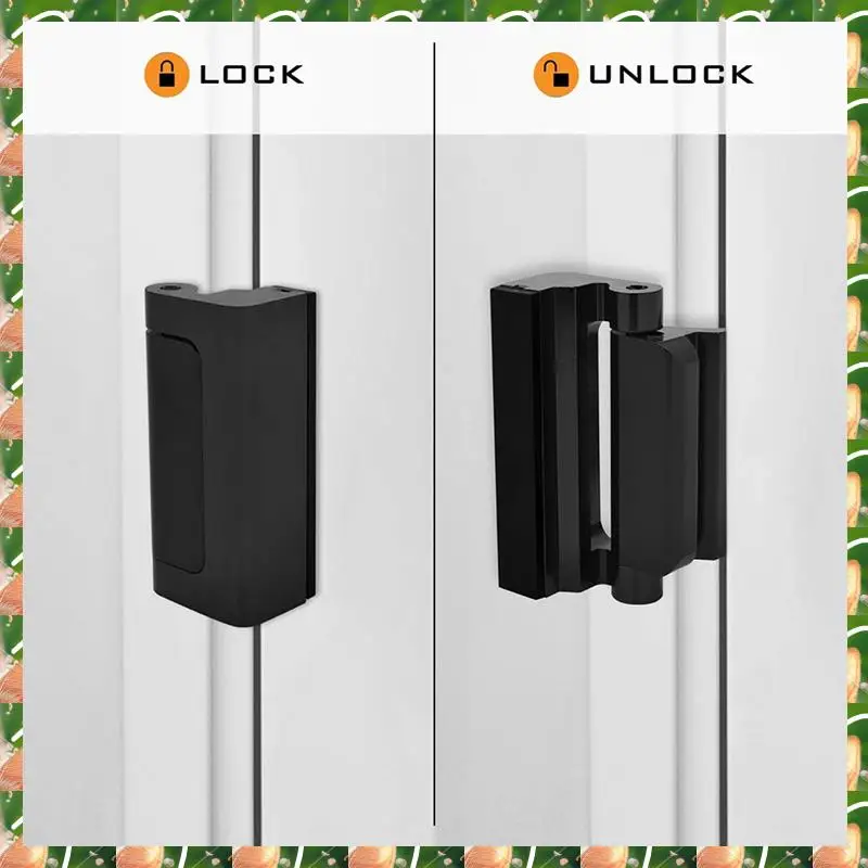 

JAJA Door Reinforcement Lock Stop Childproof Construction 3 Inch Stop Childproof Black