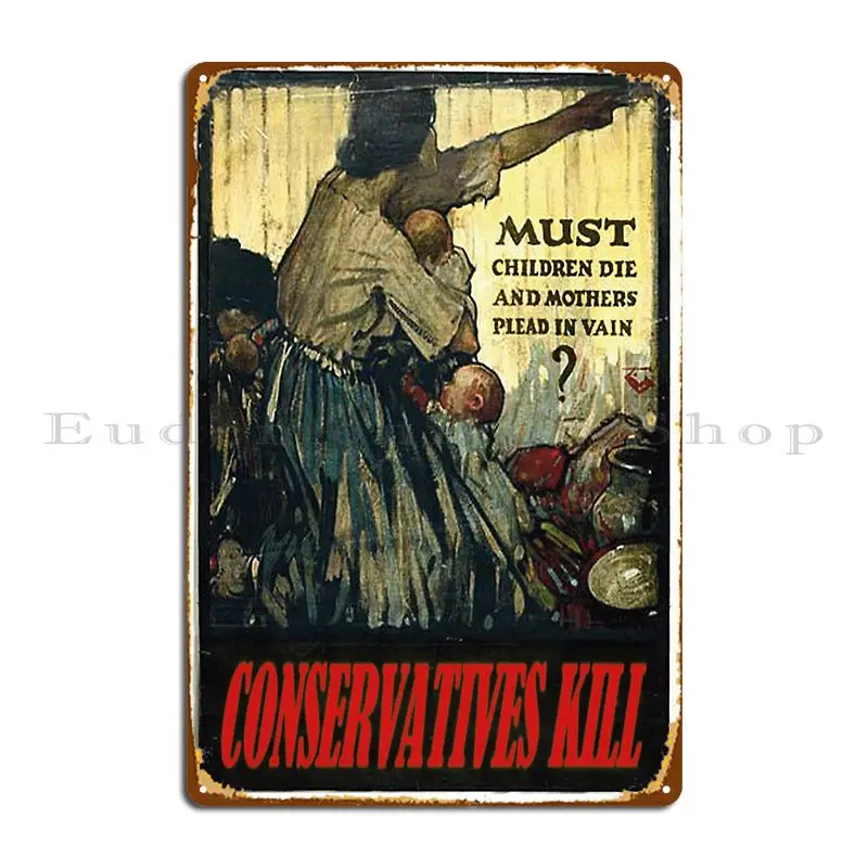 Children And Mothers Conservatives Kill Metal Plaque Poster Decoration Bar Bar Cinema Create Tin Sign Poster