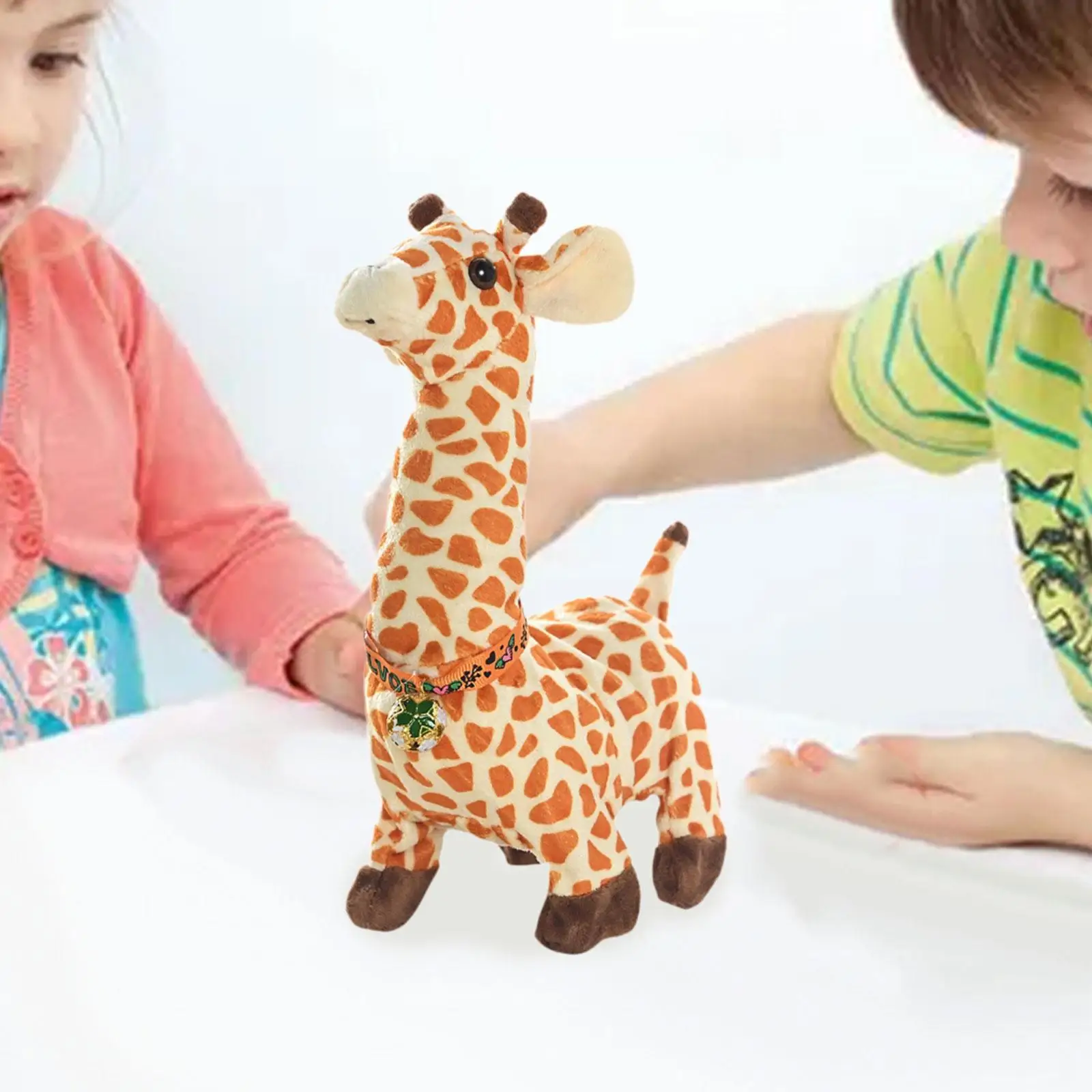 Girafa brinquedo decoração para casa girafa animal de pelúcia para presentes crianças