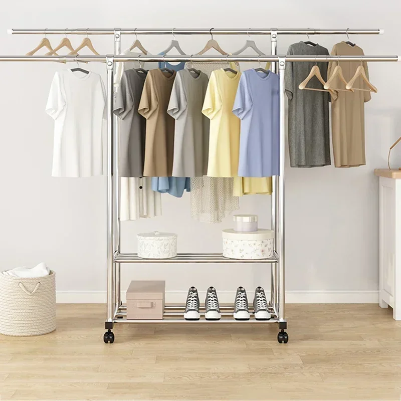 Clothing Nordic Clothes Rack Wardrobe Modern Shoe Hanger Clothes Rack Hallway Coat Dress StandingRoom Furniture