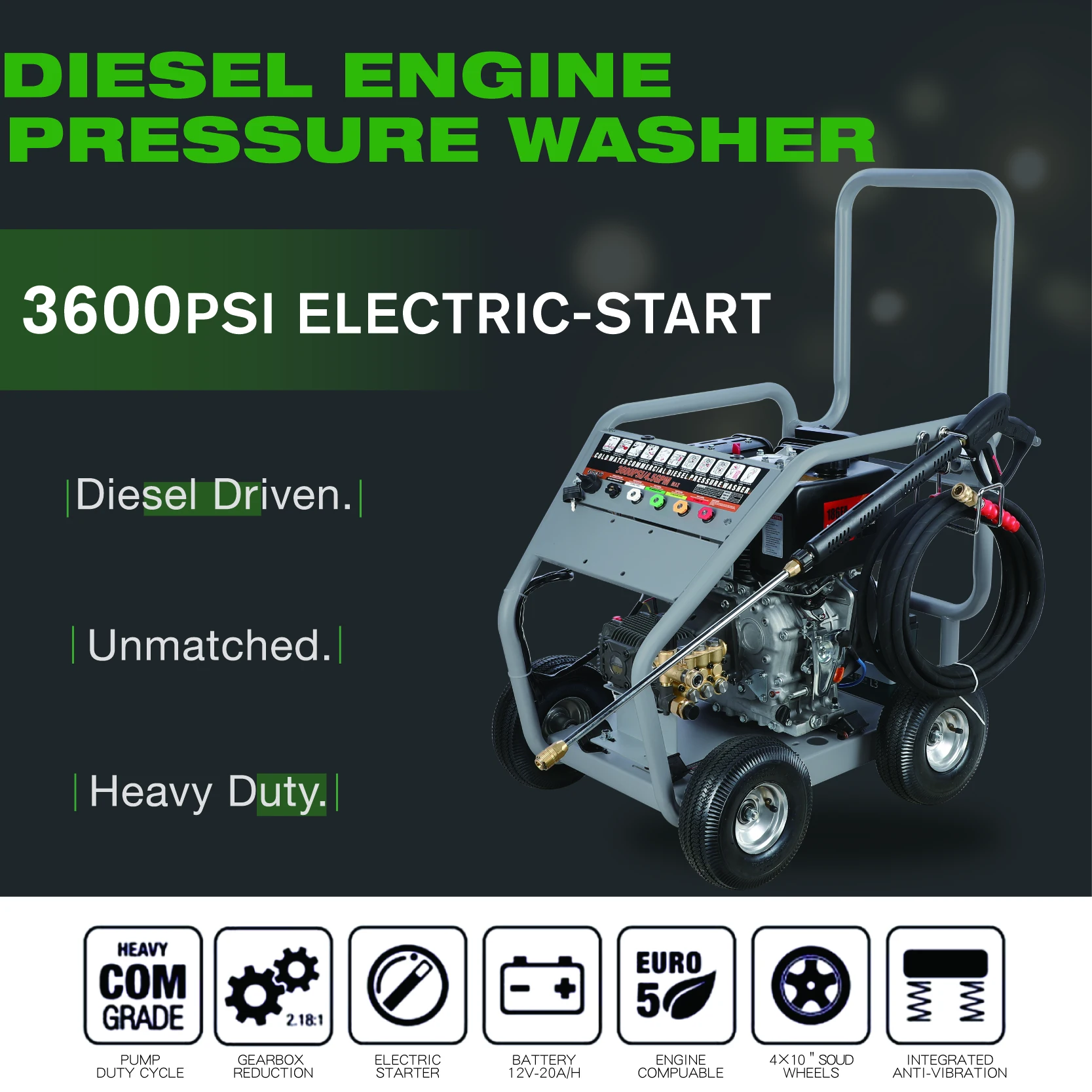 3600Psi 248 Bar High Pressure Washer Car Wash Machine Sewer Jetter Machine