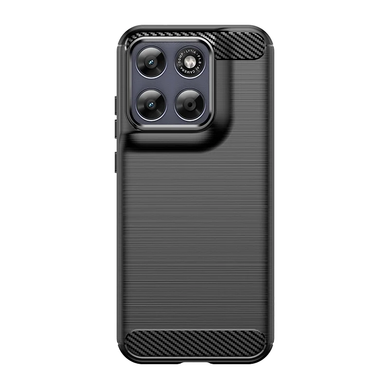For Moto G77 Case Cover For Moto G77 Capa Protective Carbon Fiber Shockproof Phone Bumper Back TPU Soft Fundas Motorola Moto G77