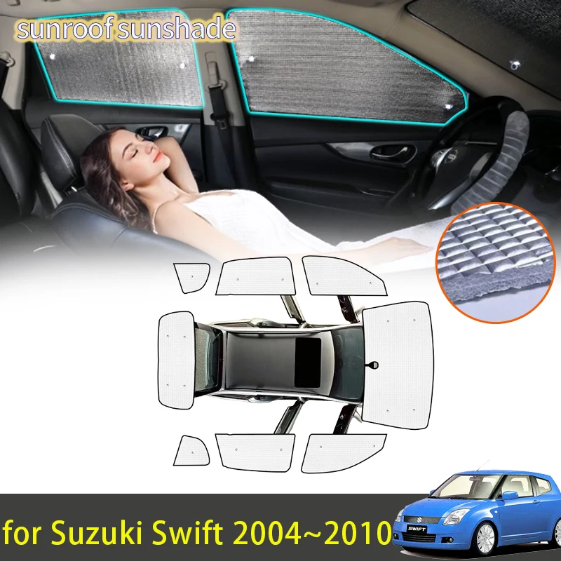 for Suzuki Swift 2004~2010 2009 2008 2007 2006 2005 Accessories Sun Shade Sunshade Windshield Side Window Privacy Shading Parts